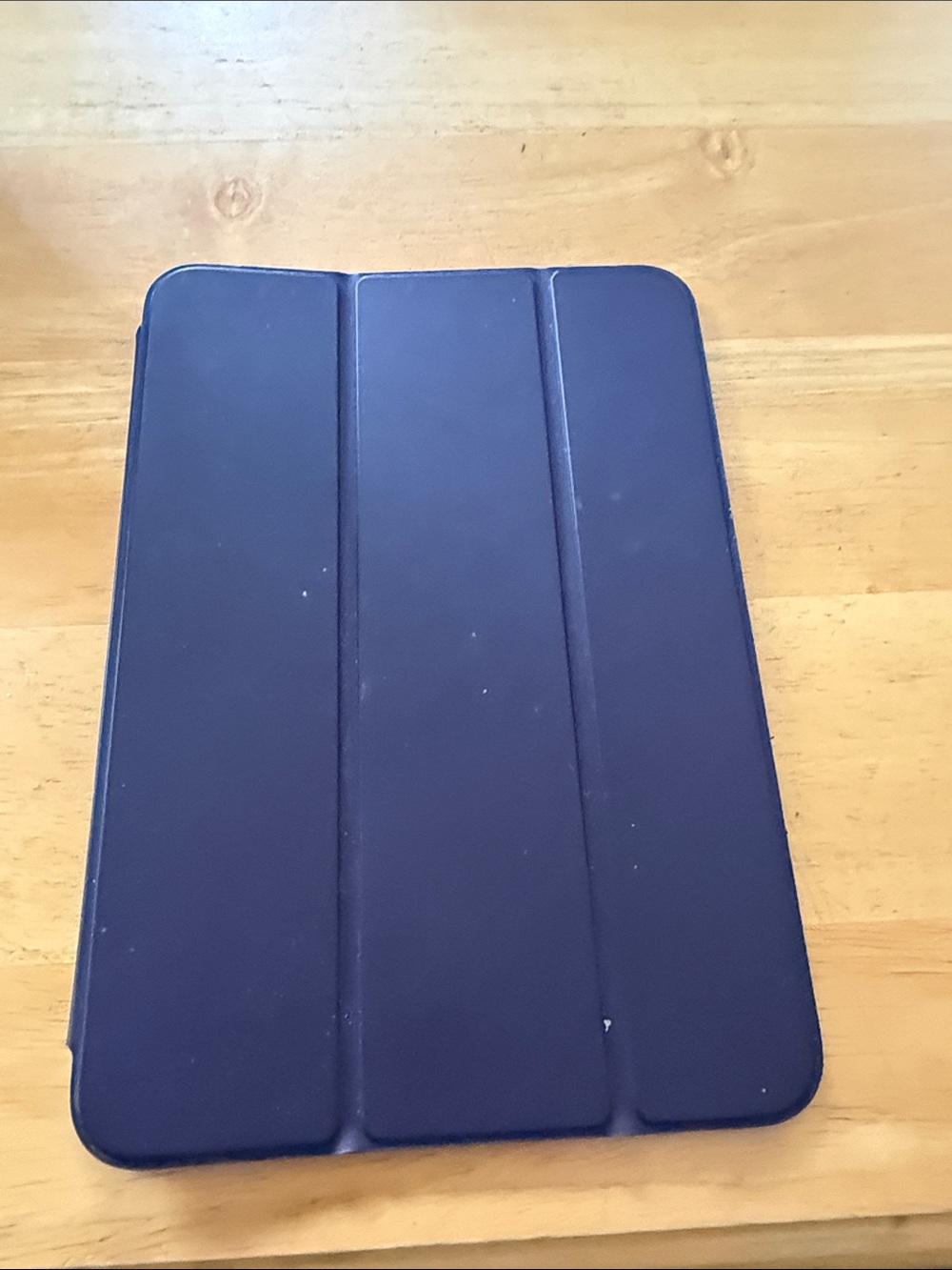 Apple Dark Blue Tri-Fold Tablet Cover